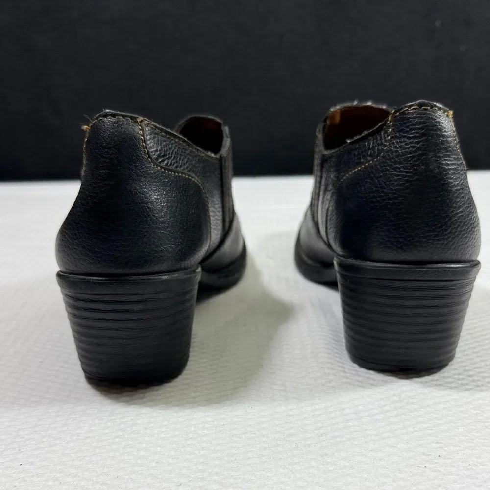 boc Women’s Black Leather Slip-Ons Size 8.5